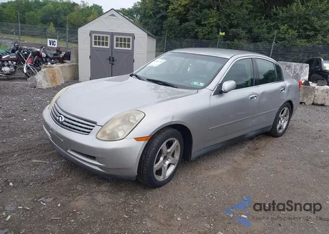 2003 Infiniti G35 Luxury Leather z USA, uszkodzony, nr VIN JNKCV51E53M327303